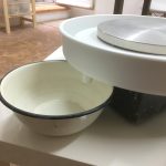 Auffangschale für Ton während des Drehens